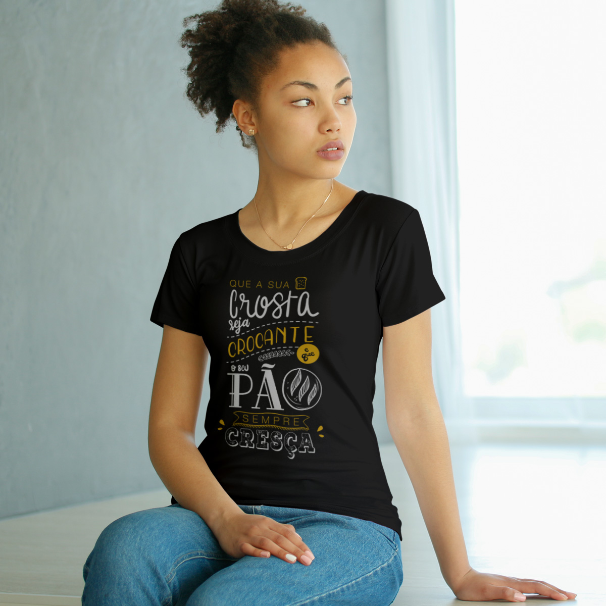 Camiseta Benção do Padeiro (Feminina)
